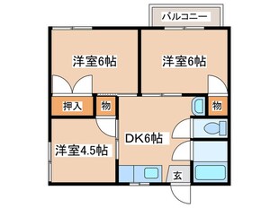 多田ハイツの物件間取画像